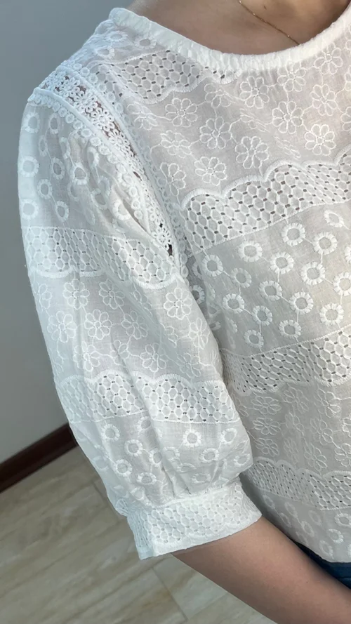 شومیز خامه دوزی ظریف